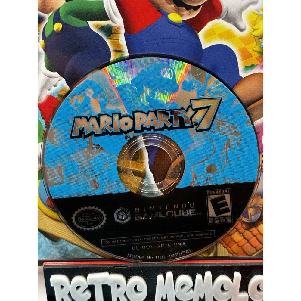 2005 Mario Party 7 Nintendo GameCube Complete CIB with Manual Tested